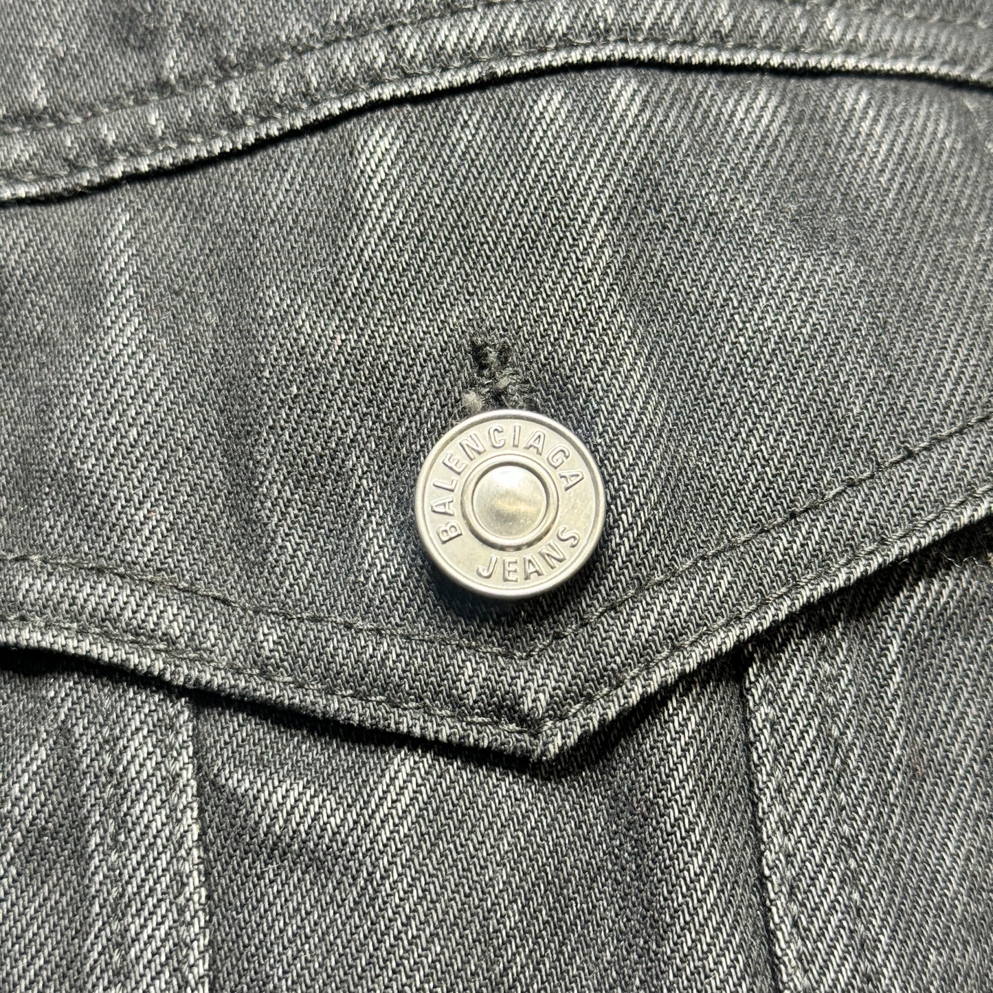 Balenciaga Denim Paris Logo Jacket