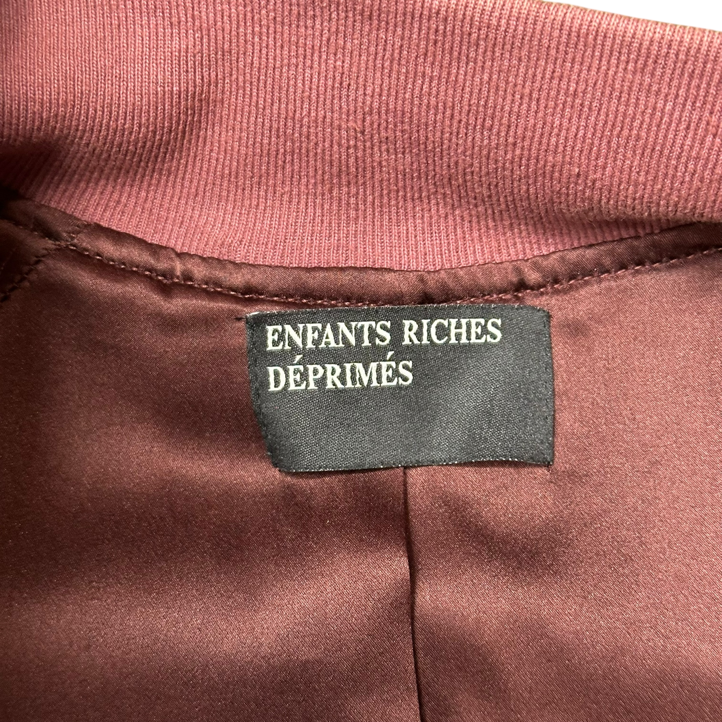 Enfants Riches Deprimes Suede Embroidered Bomber Jacket