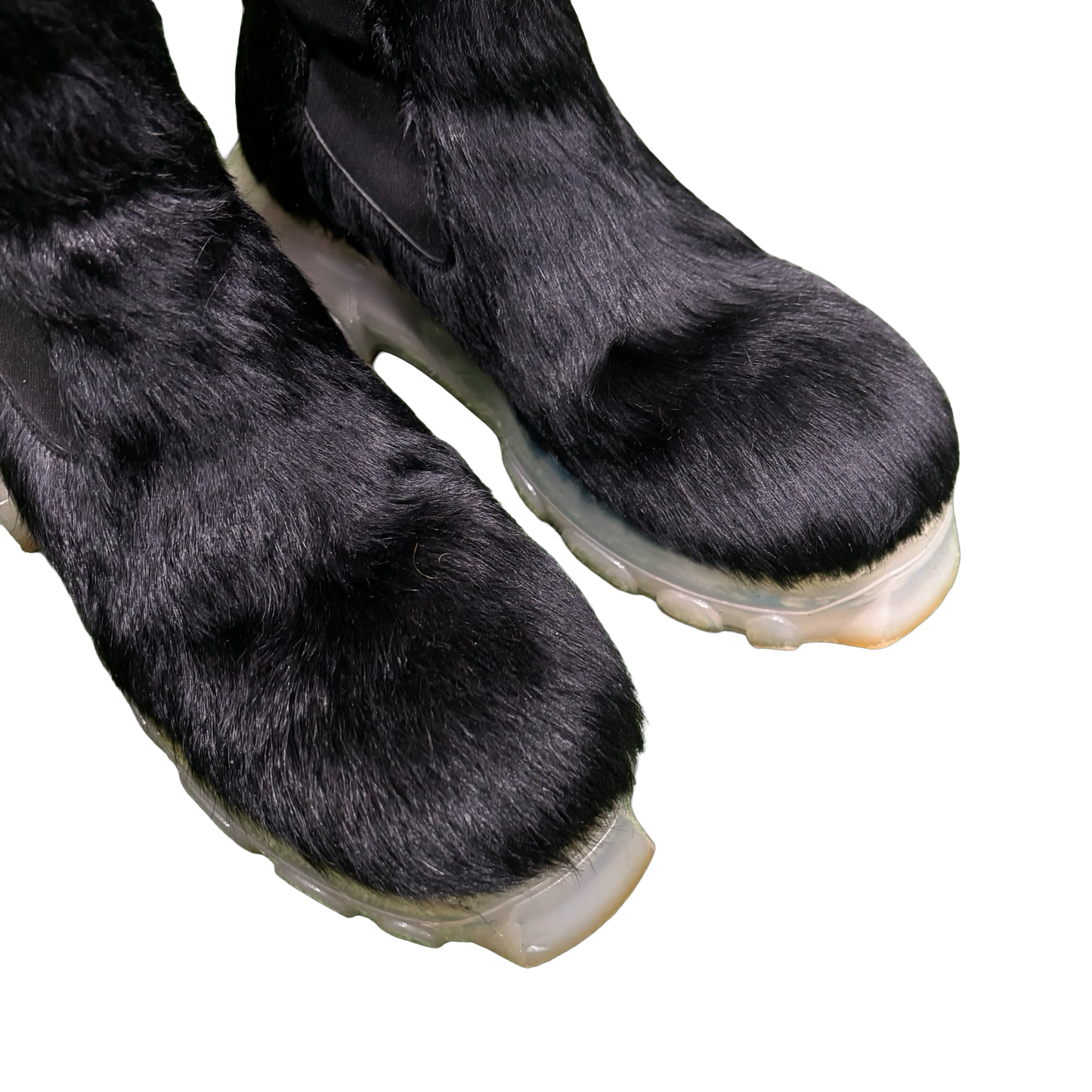 Rick Owens Pony Hair Tractor Boots