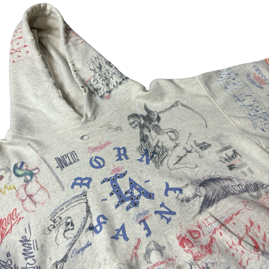 Saint Michael LA Graffiti Hoodie