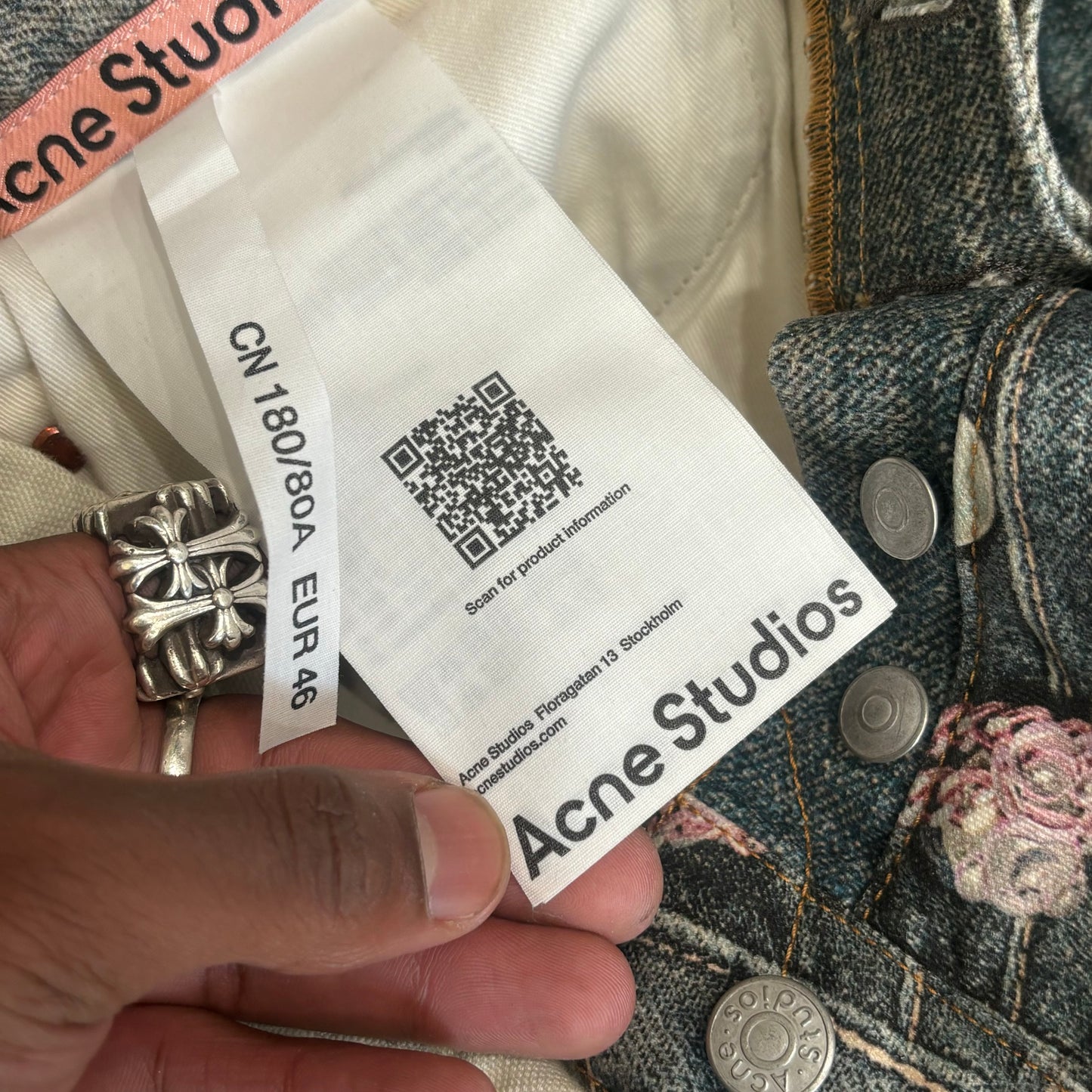 Acne Studios Trompe l’oeil Denim Shorts