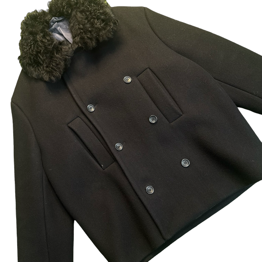 Acne Studios Shearling Collar Padded Jacket