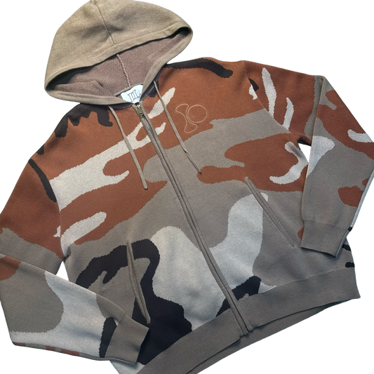 Illegally Owned Tan Camo Zip Up