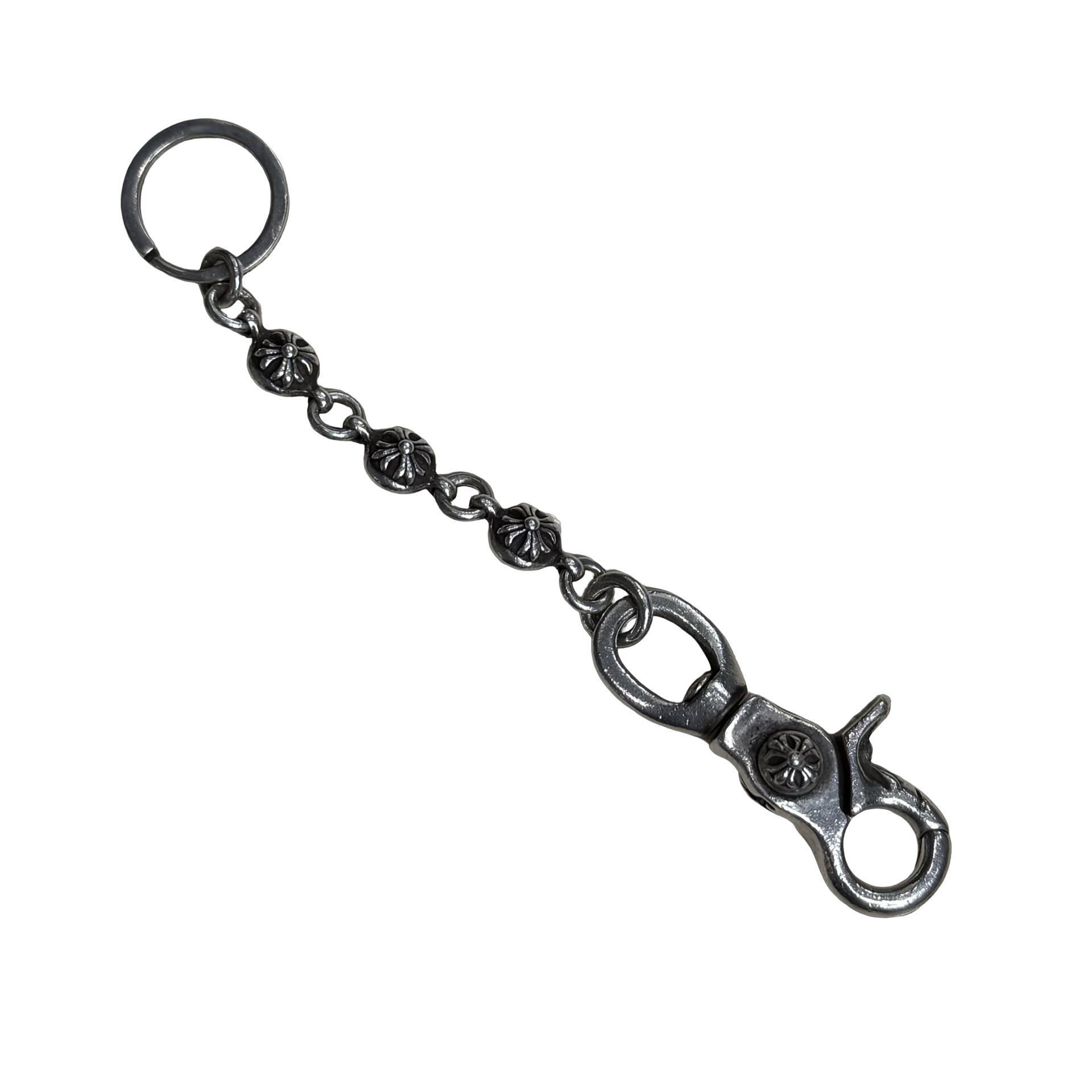 アクセサリー A8Q Chrome Hearts Chrome Hearts Cross Ball Keychain – The Topic NYC