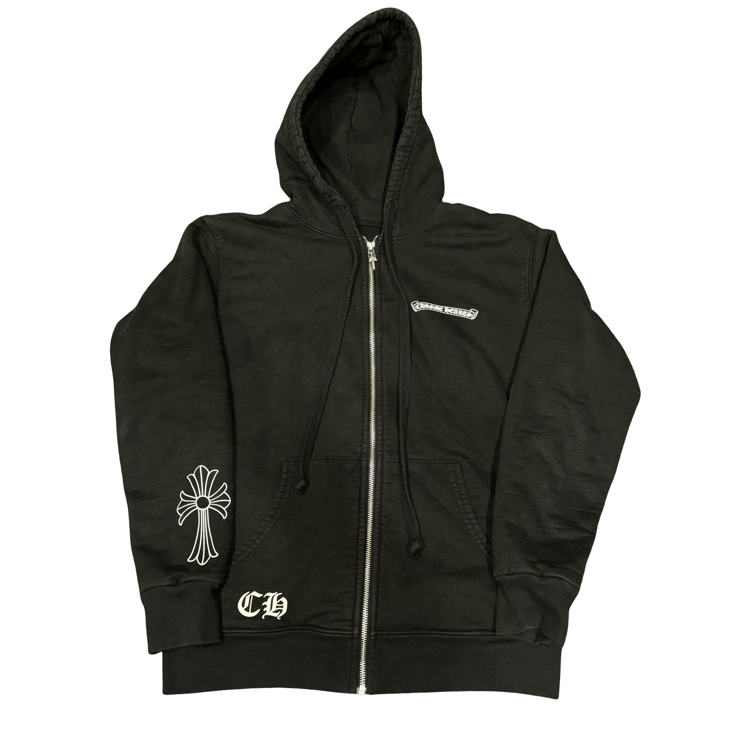 Chrome Hearts Vintage Thermal Zip-Up Hoodie