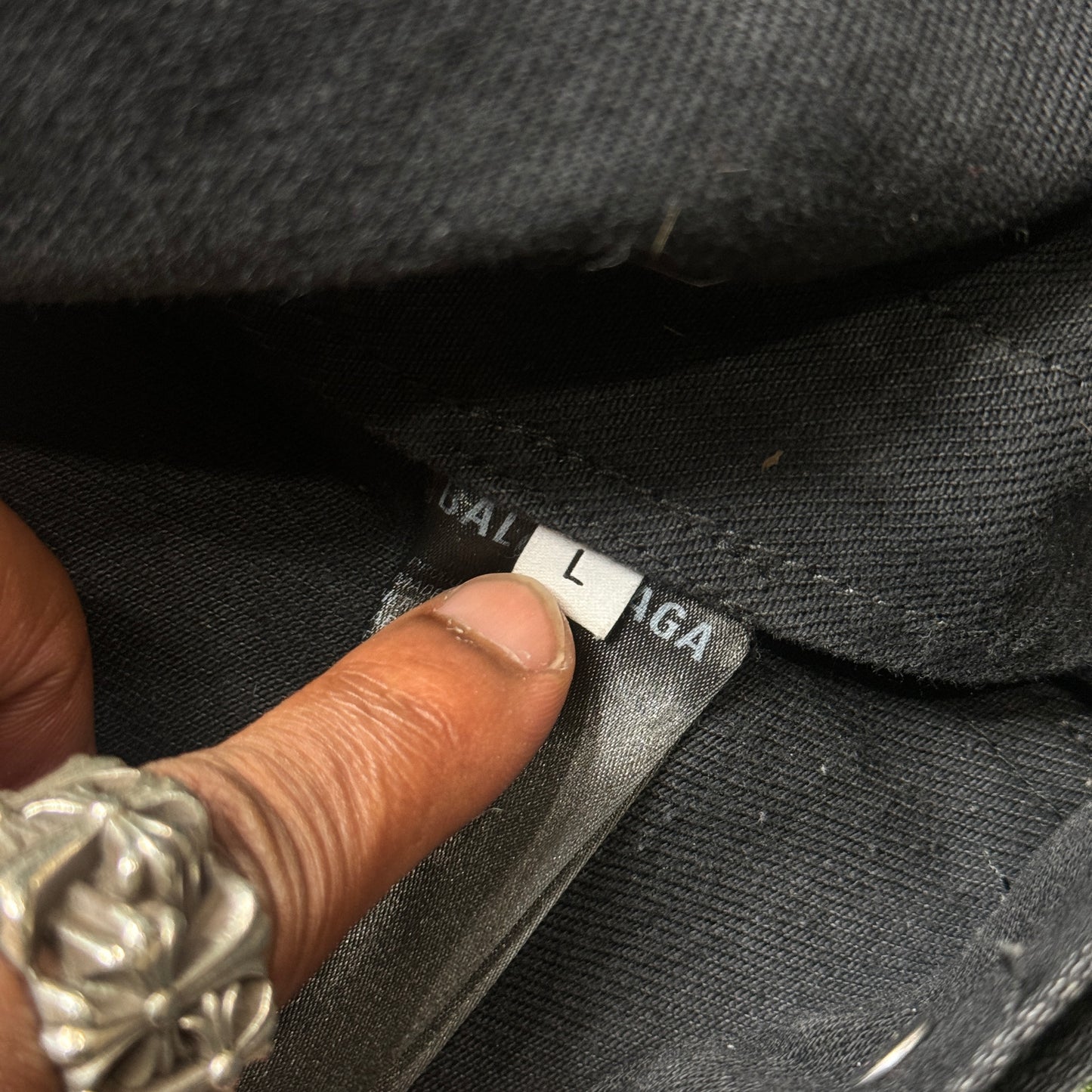 Balenciaga Denim Paris Logo Jacket