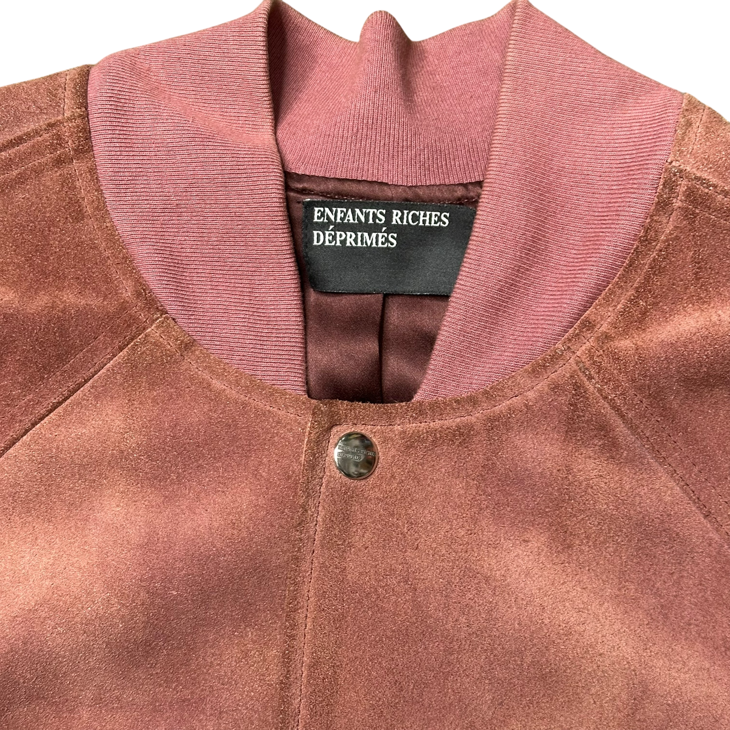 Enfants Riches Deprimes Suede Embroidered Bomber Jacket