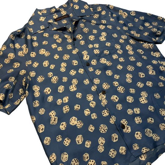 Louis Vuitton Dice Print Silk Shirt
