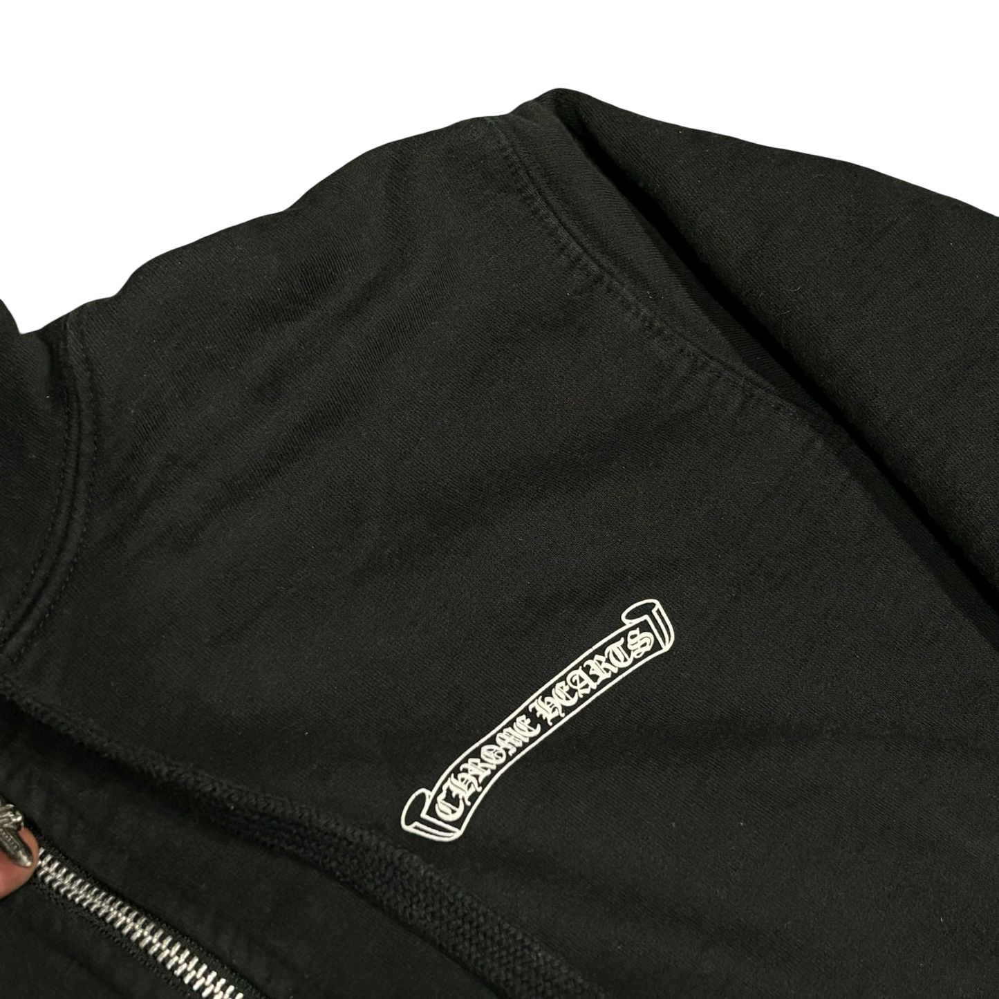 Chrome Hearts Vintage Thermal Zip-Up Hoodie