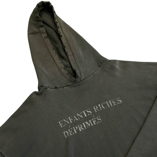 Enfants Riches Deprimes Distressed Grey Hoodie