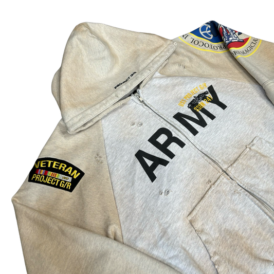 Project GR NYC Exclusive Army Zip-Up Hoodie