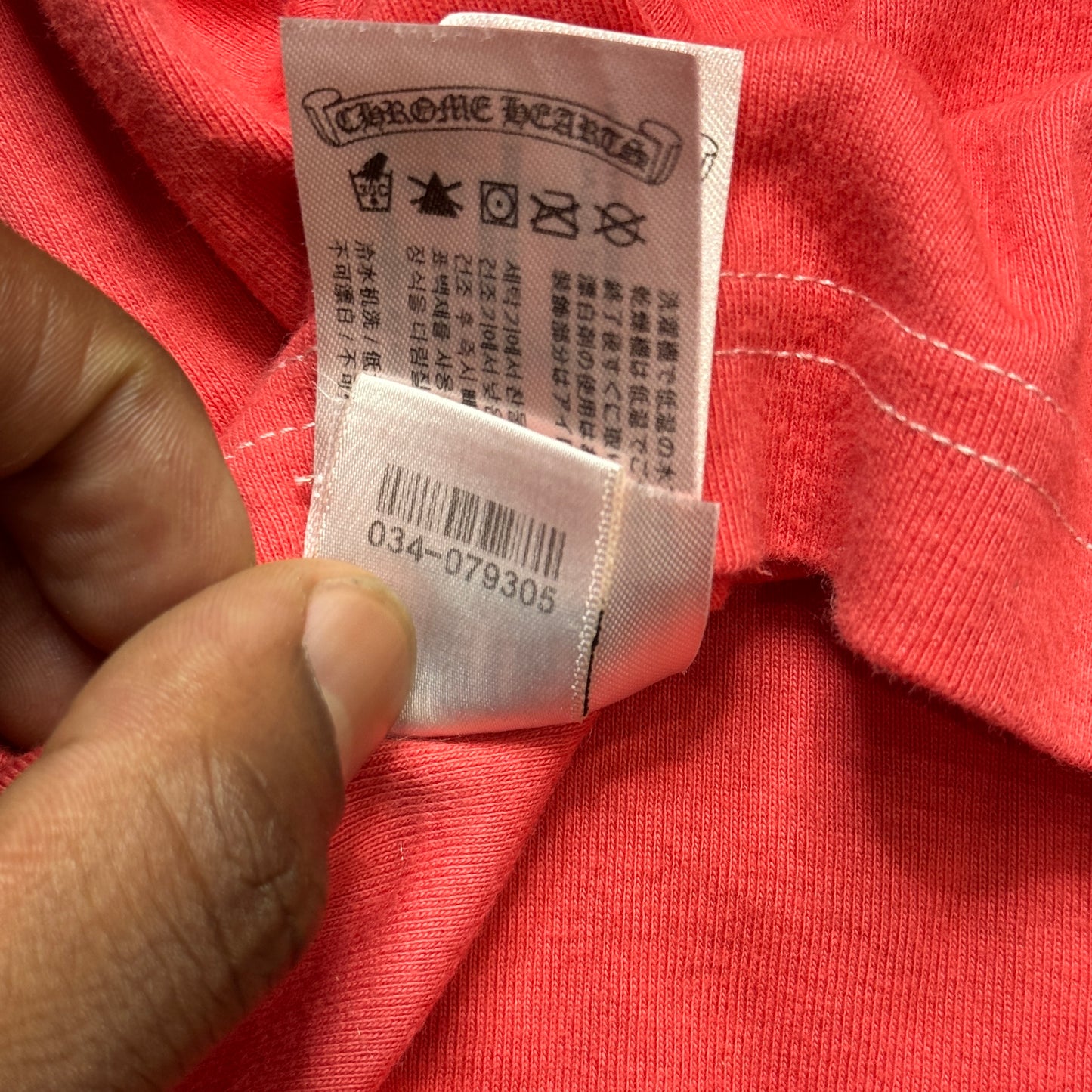 Chrome Hearts Red Baseball Shirt