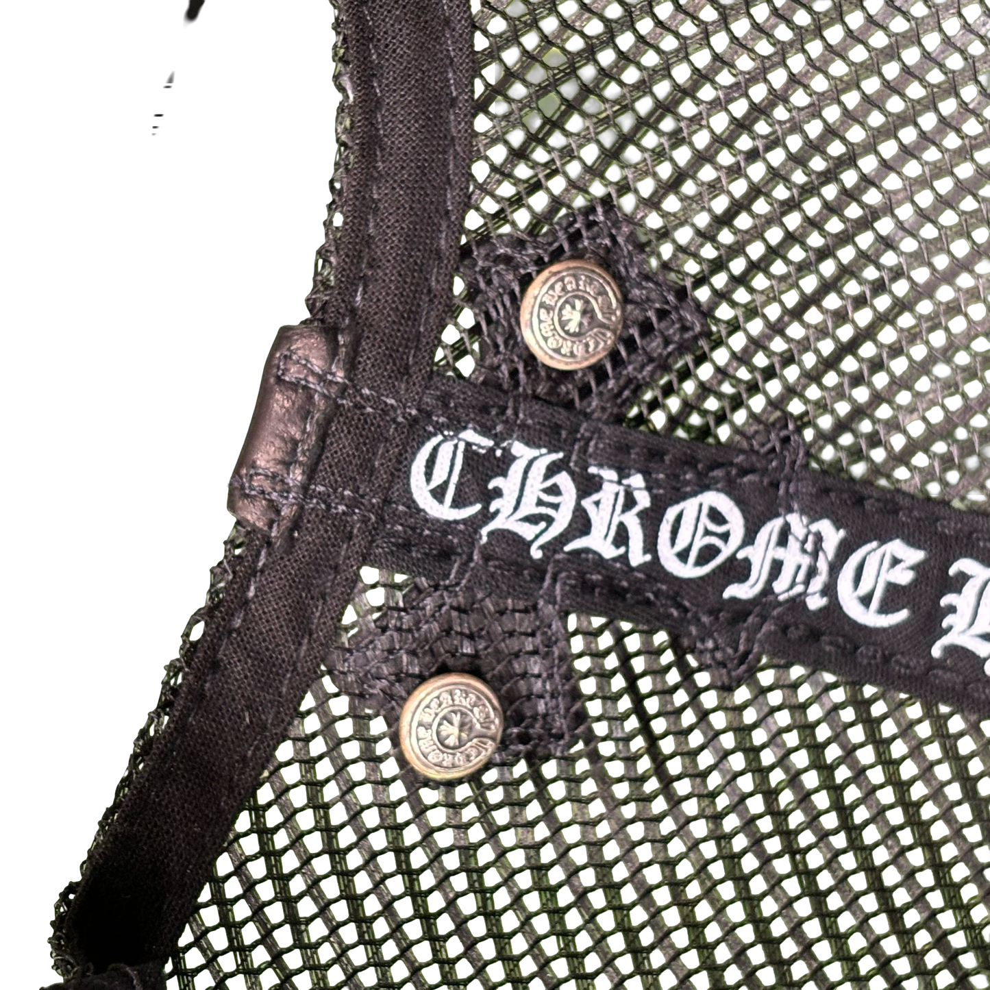 Chrome Hearts Leather Cemetery Cross Hat