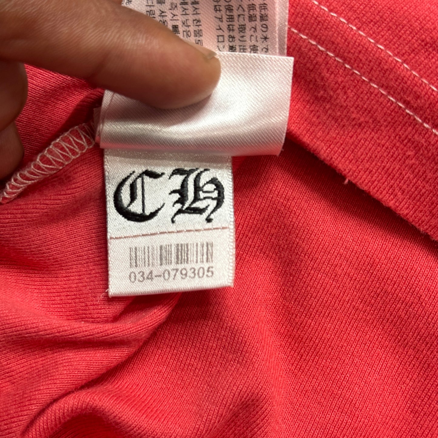 Chrome Hearts Red Baseball Shirt
