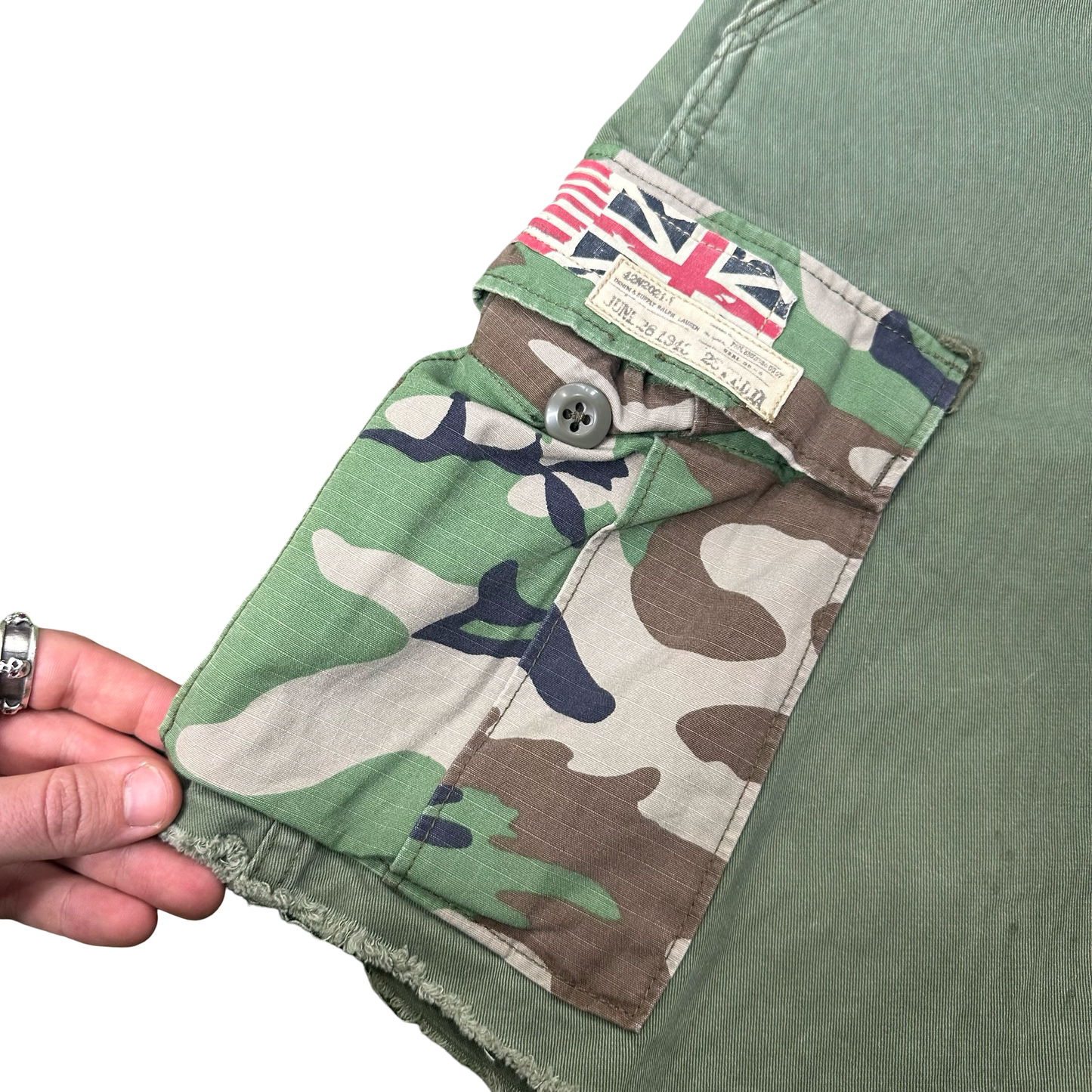 Ralph Lauren Camo Pocket Green Cargo Shorts