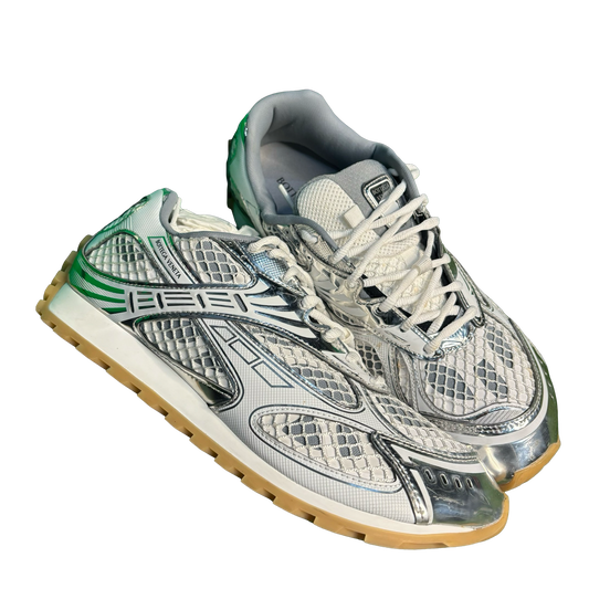 Bottega Venetta White/Silver Orbit Runners
