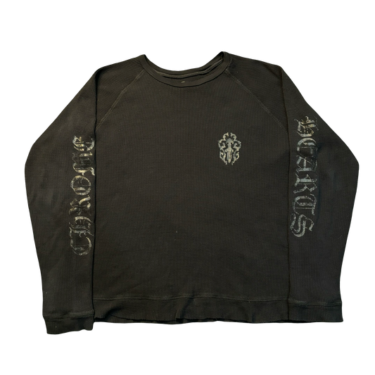 Chrome Hearts Thermal Scroll Logo Longsleeve Shirt