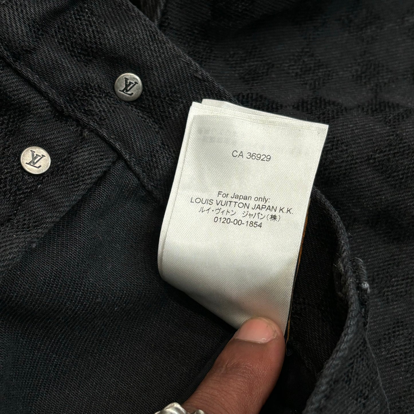 Louis Vuitton Damier Black Wide Leg Denim