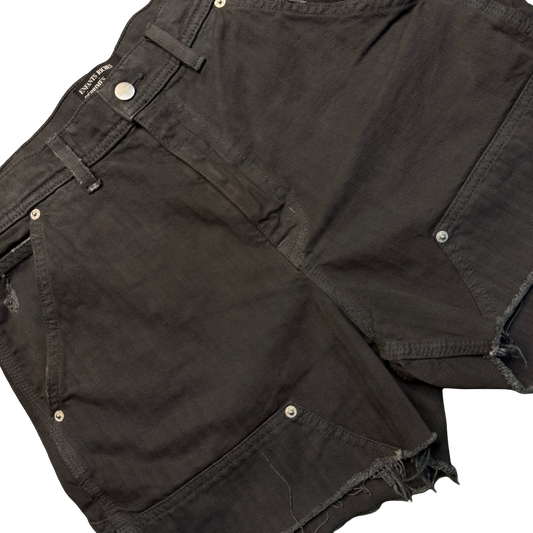 Enfants Riches Déprimés Distressed Herringbone Shorts
