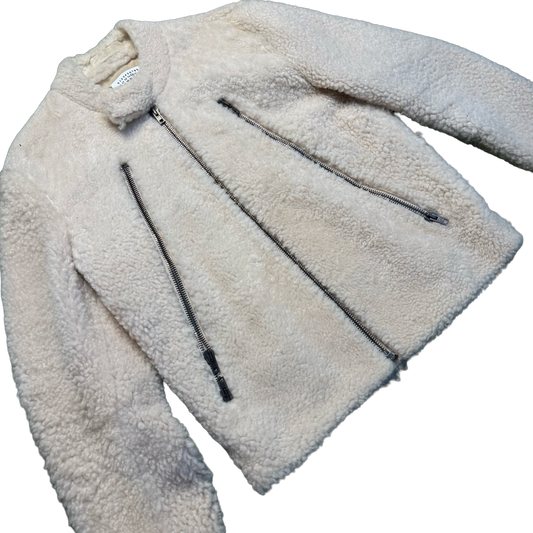 Maison Margiela Shearling Zip Moto Jacket
