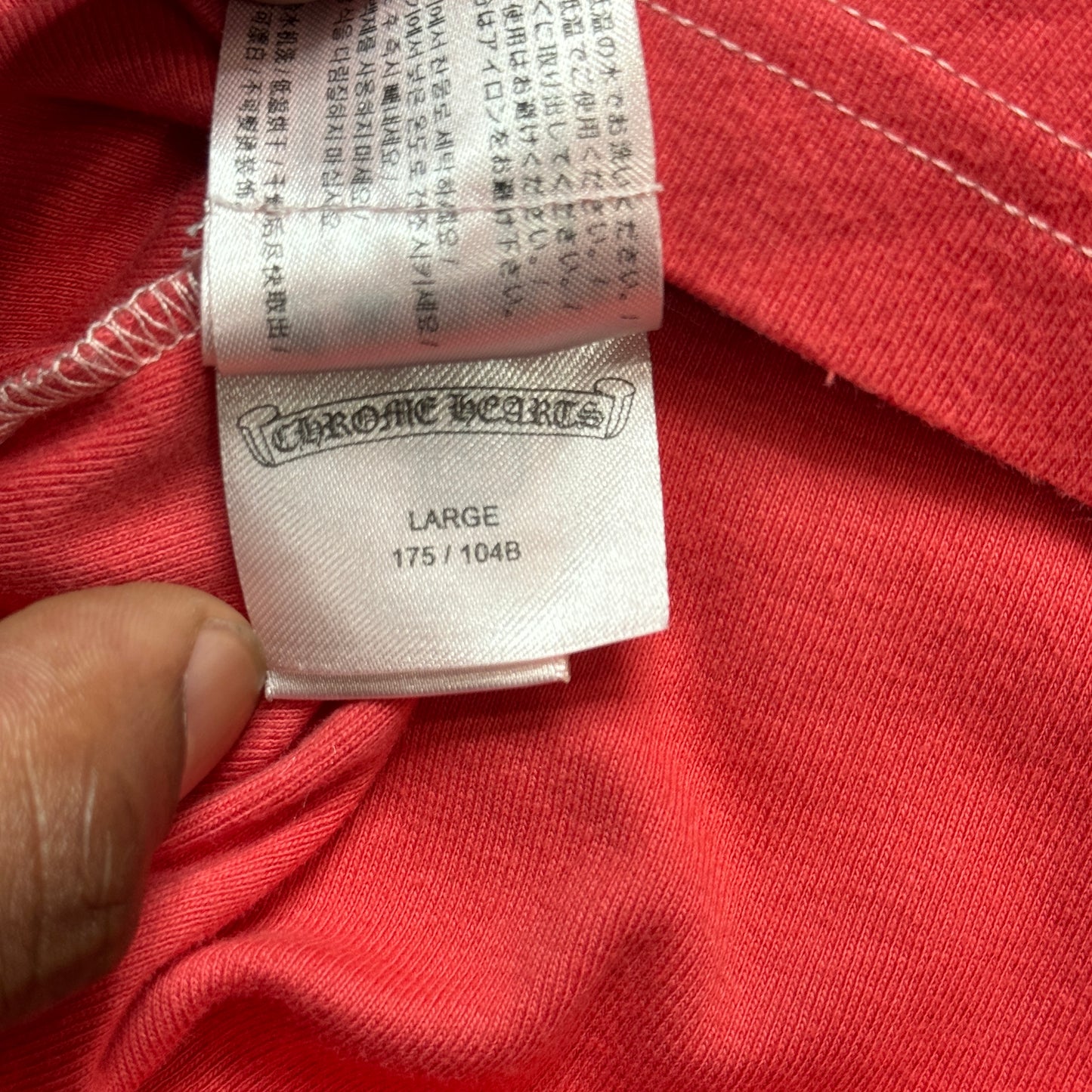 Chrome Hearts Red Baseball Shirt