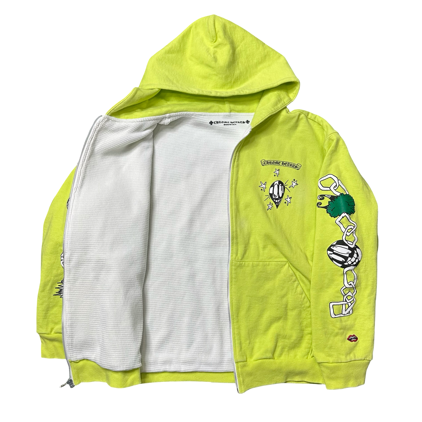 Chrome Hearts Matty Boy Thermal Lined Link Zip Up