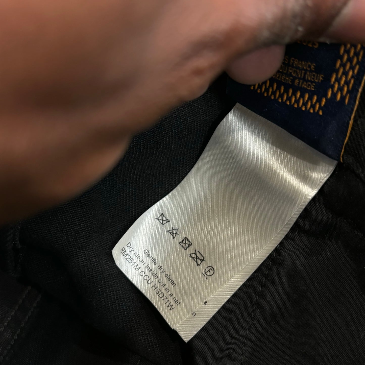 Louis Vuitton Damier Black Wide Leg Denim