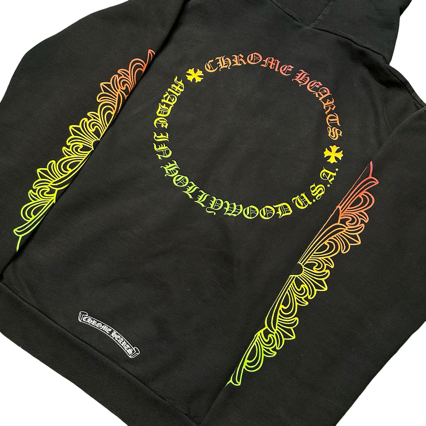 Chrome Hearts Floral Gradient Zip Up Hoodie