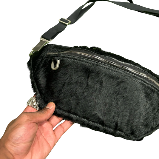 Rick Owens Cow Hair Messenger Bag