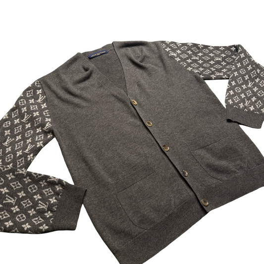 Louis Vuitton Monogram Mix Cashmere Cardigan