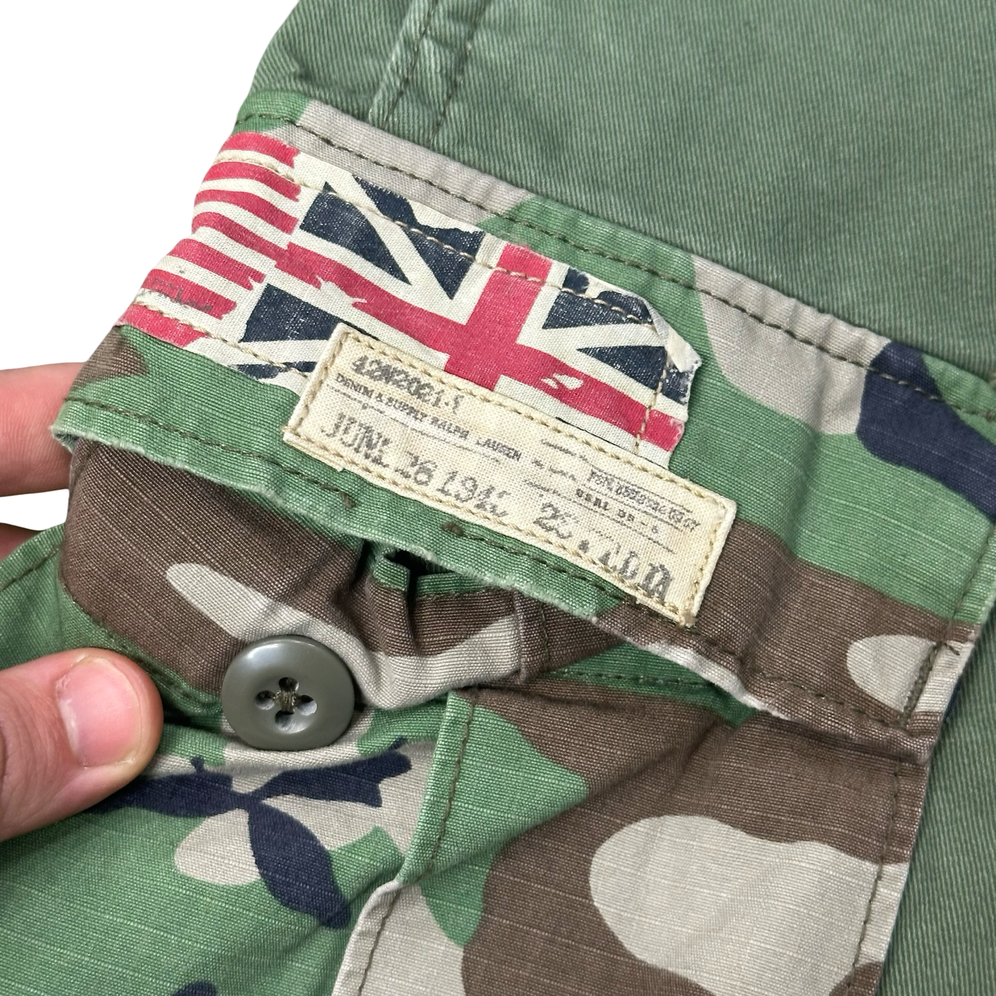 Ralph Lauren Camo Pocket Green Cargo Shorts