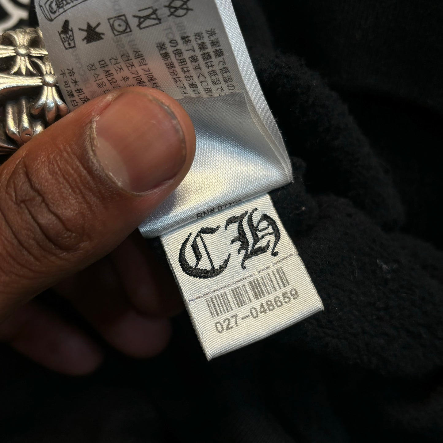 Chrome Hearts Floral Zip-Up Hoodie