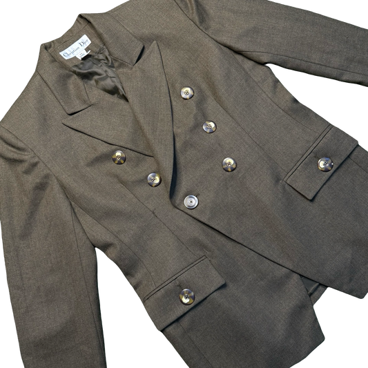 Vintage Christian Dior Monsieur Double Breasted Blazer
