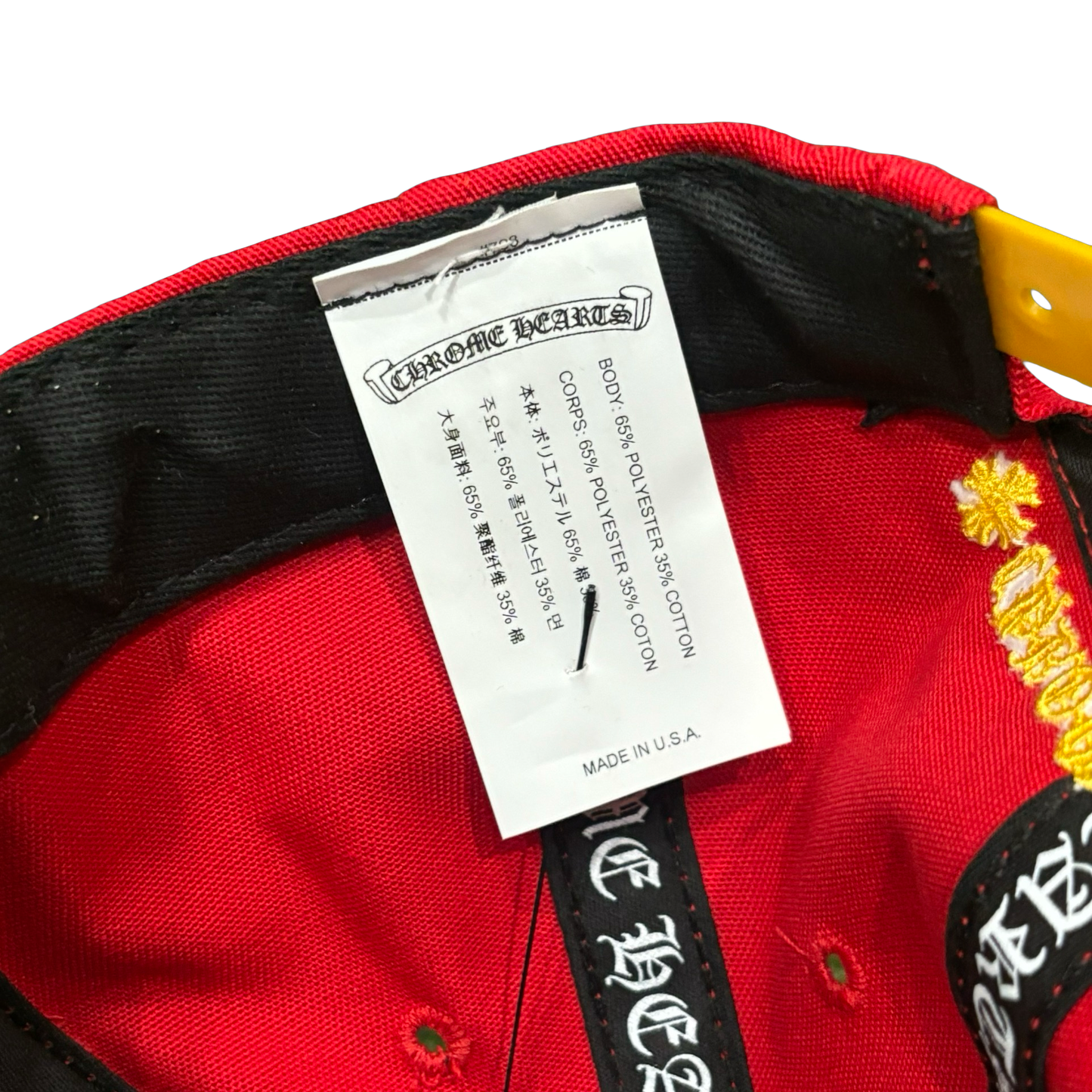 Chrome Hearts Red Trucker Hat