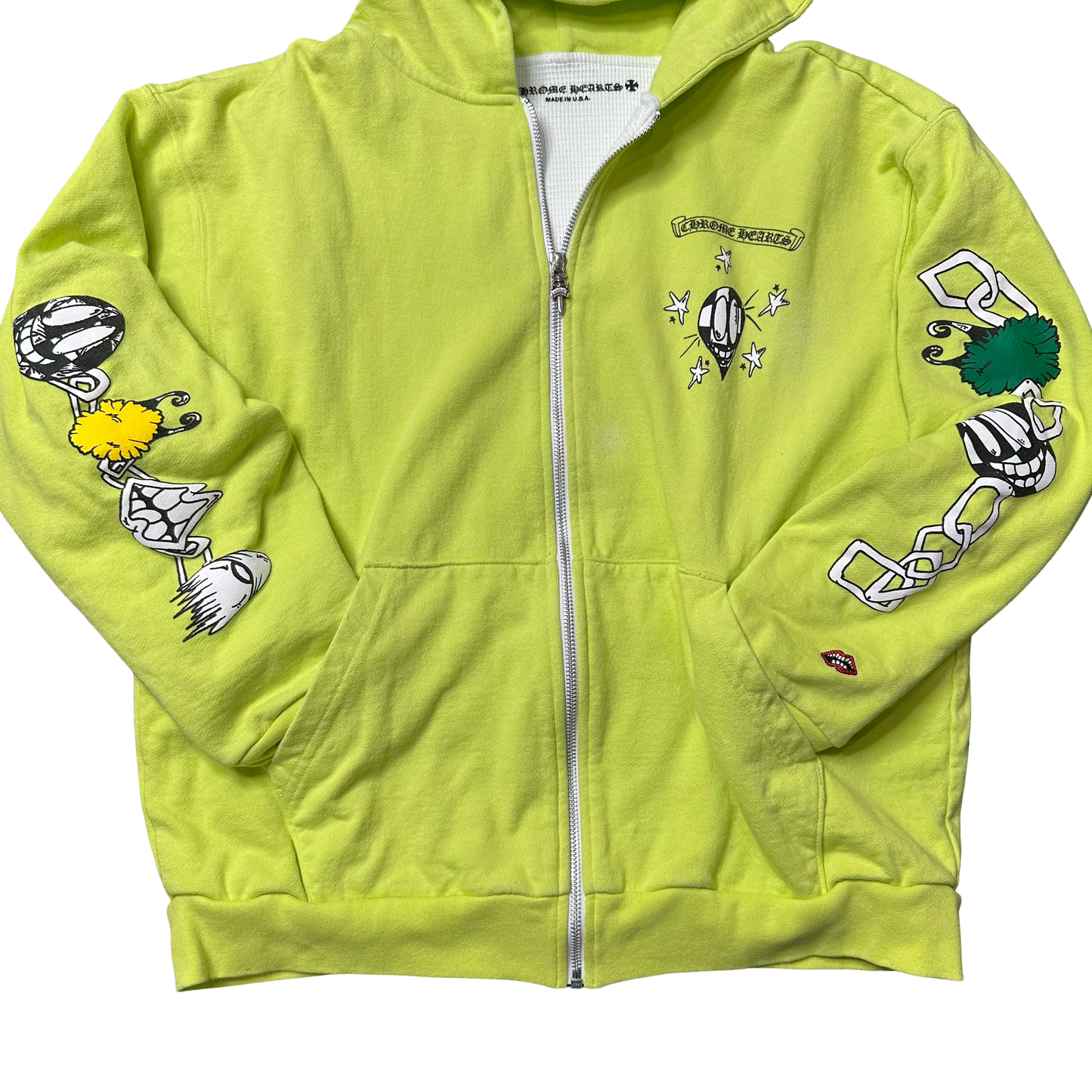 Chrome Hearts Matty Boy Thermal Lined Link Zip Up