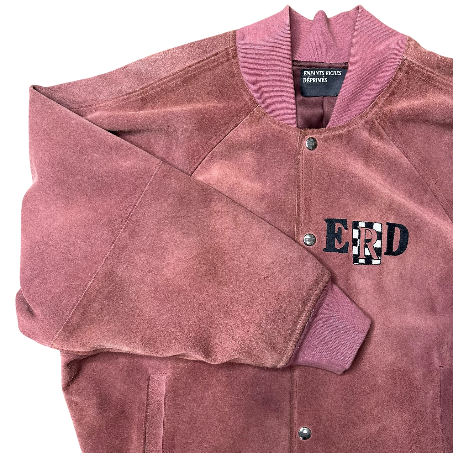 Enfants Riches Deprimes Suede Embroidered Bomber Jacket