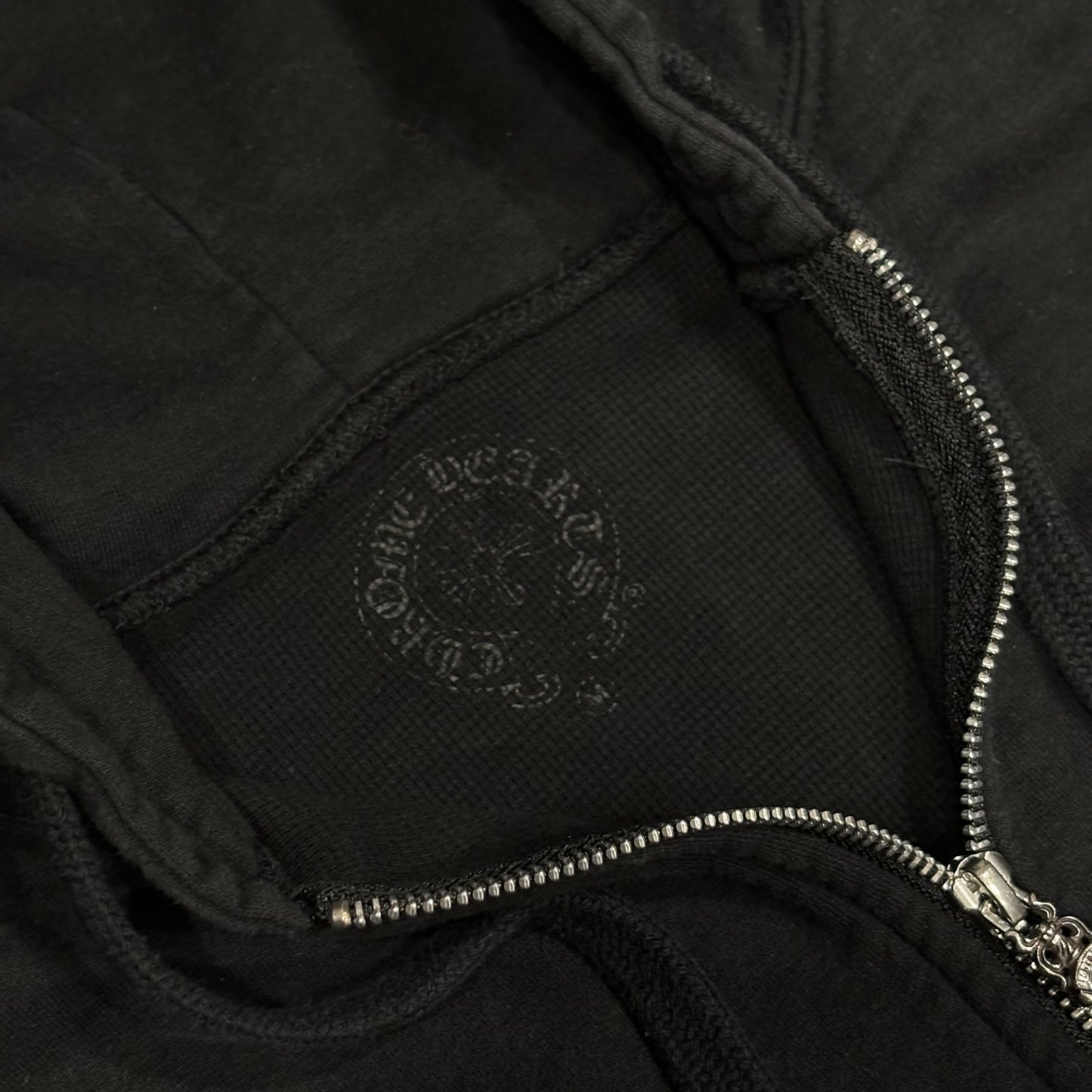 Chrome Hearts Vintage Thermal Zip-Up Hoodie