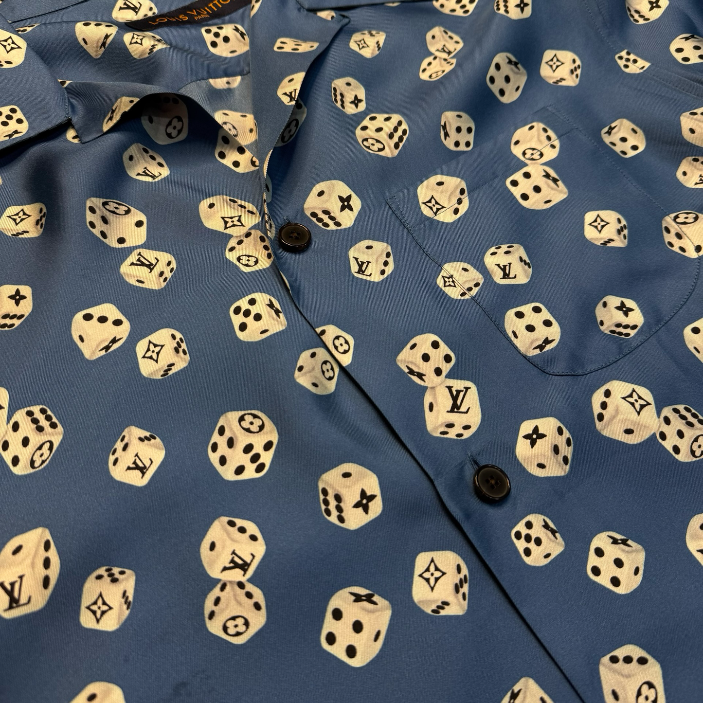 Louis Vuitton Dice Print Silk Shirt