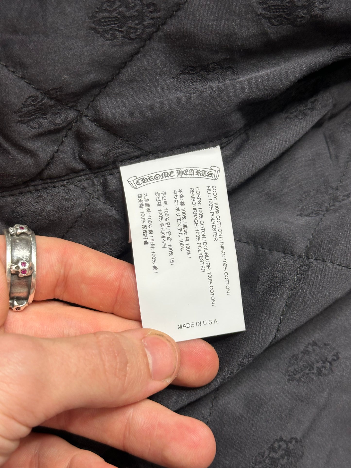 Chrome Hearts Work Dog Padded Flannel