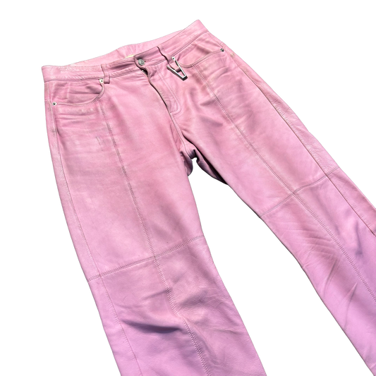 Alyx Pink Leather Biker Pants