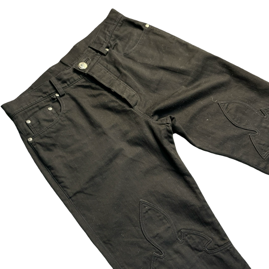 Chrome Hearts Fleur Knee Jeans