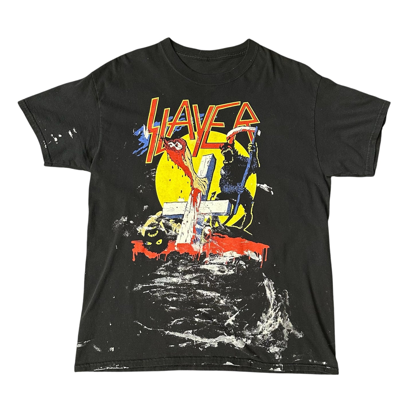 Vintage Paint Splattered Slayer T-shirt