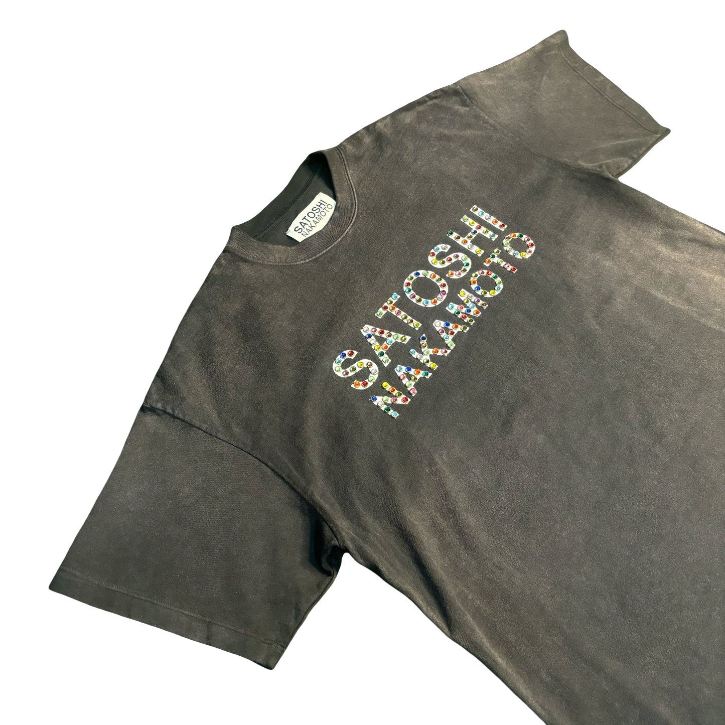 Satoshi Nakamoto Studded Logo Shirt