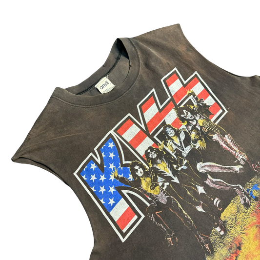 Vintage 1996 KISS World Tour Cut Off Shirt