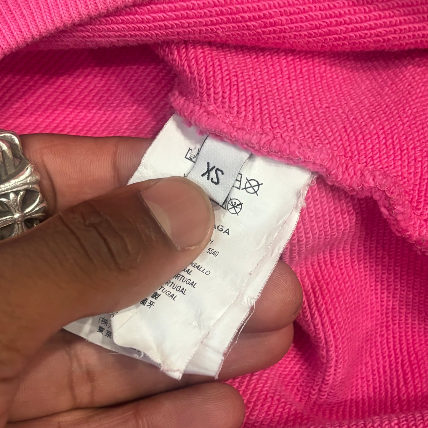 Balenciaga New York Pink Airbrushed Hoodie