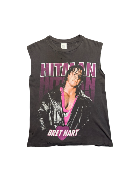 Vintage WWF Bret "Hitman" Hart Cut Off Tee