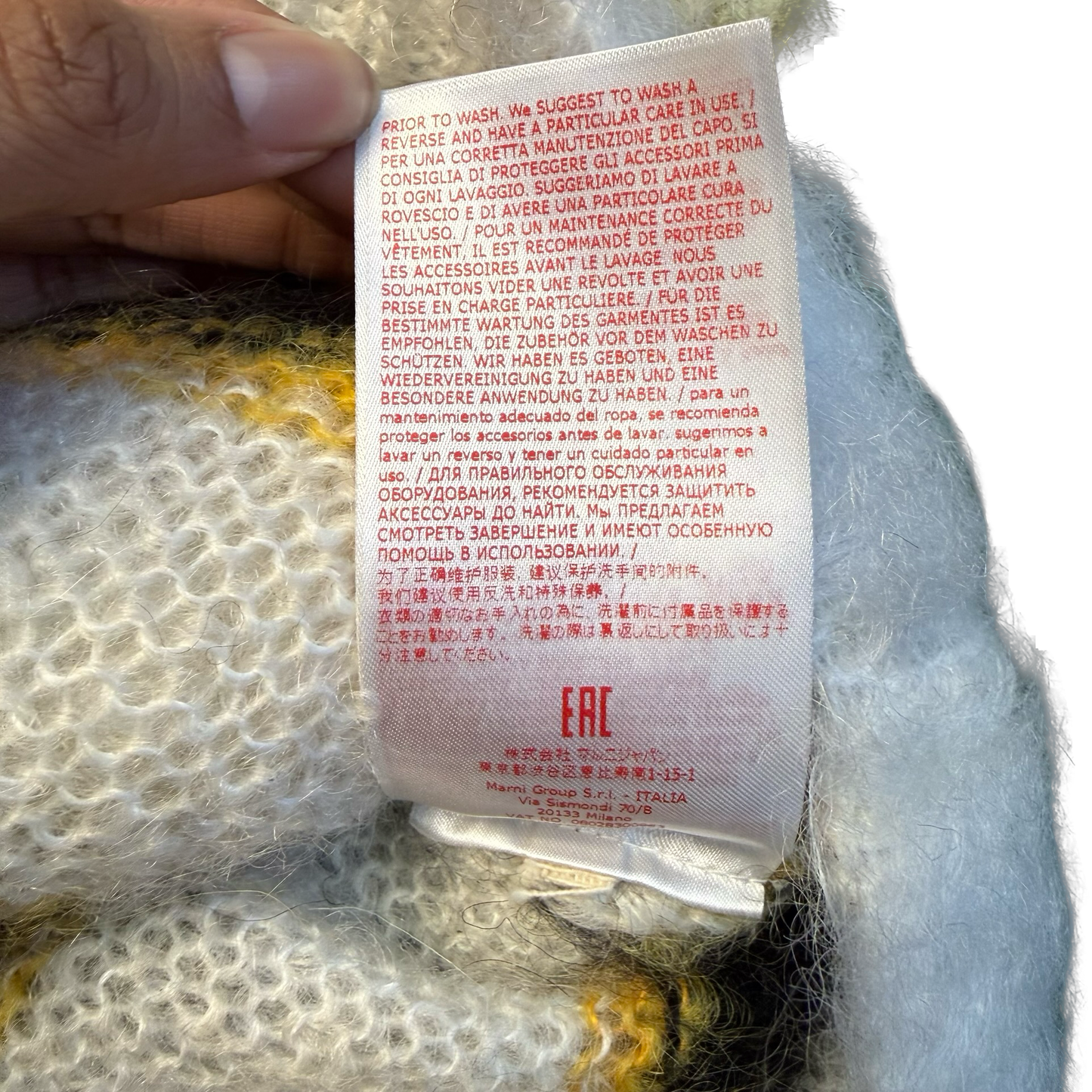 Marni Striped Long Sleeve Cardigan