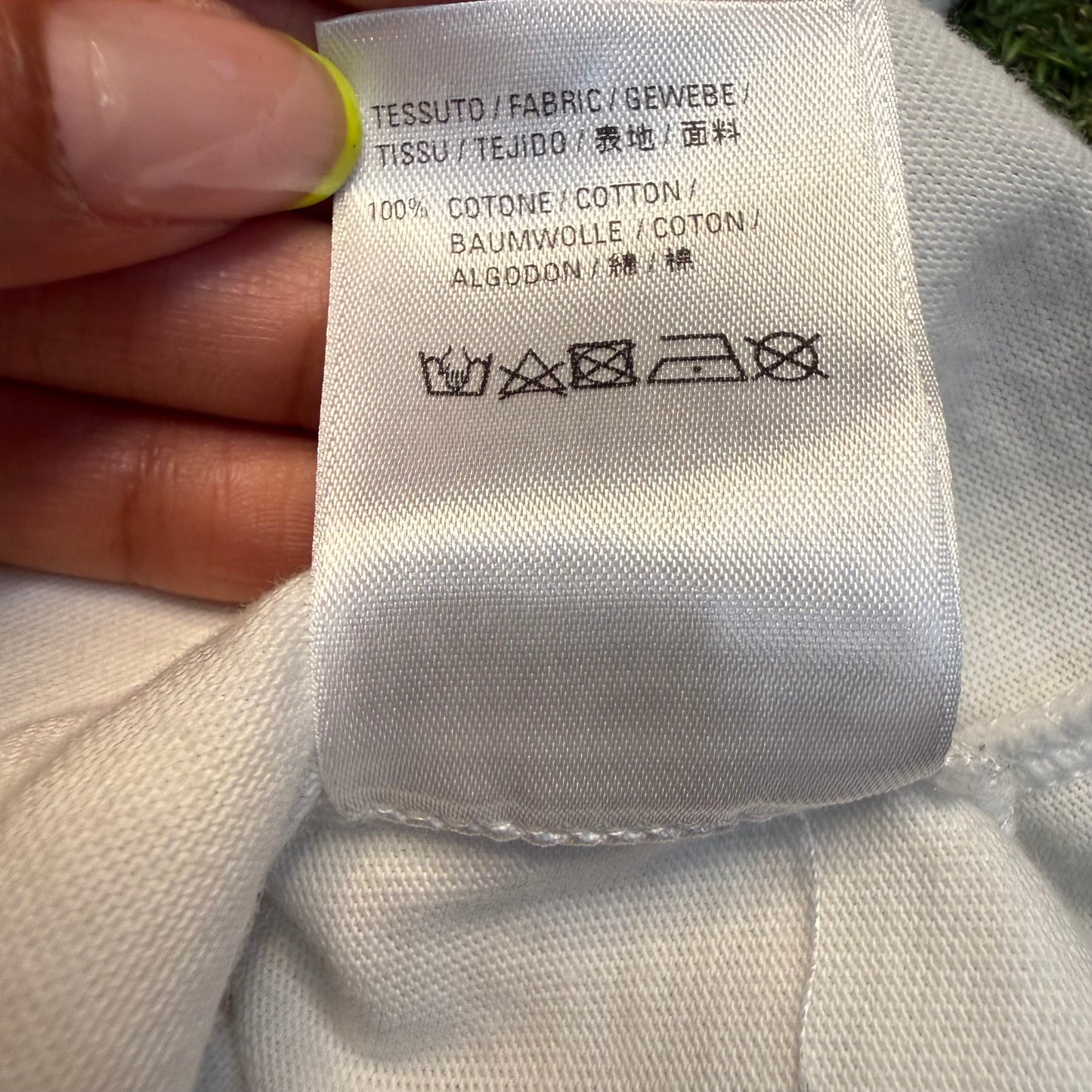 Balenciaga White Cotton Logo