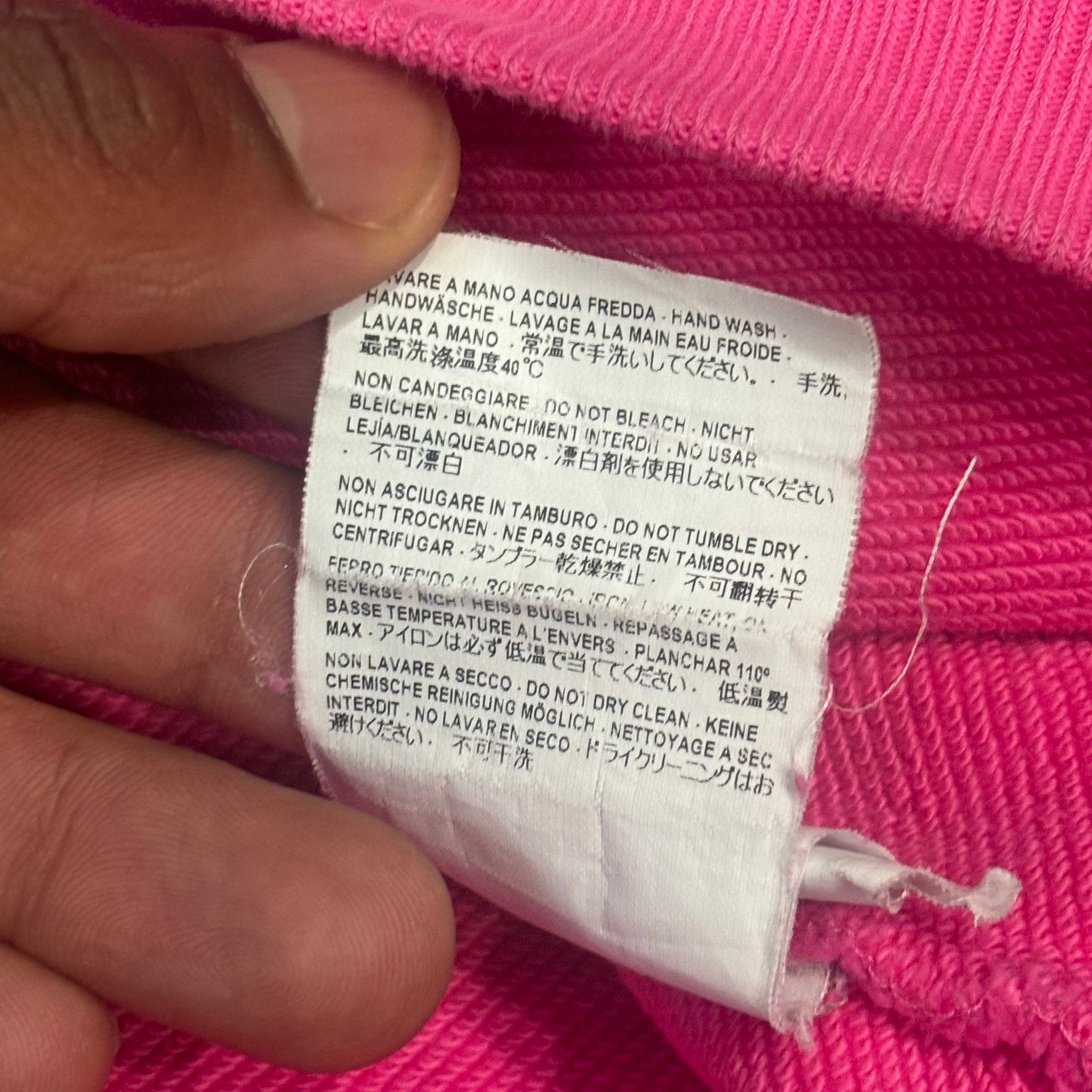 Balenciaga New York Pink Airbrushed Hoodie