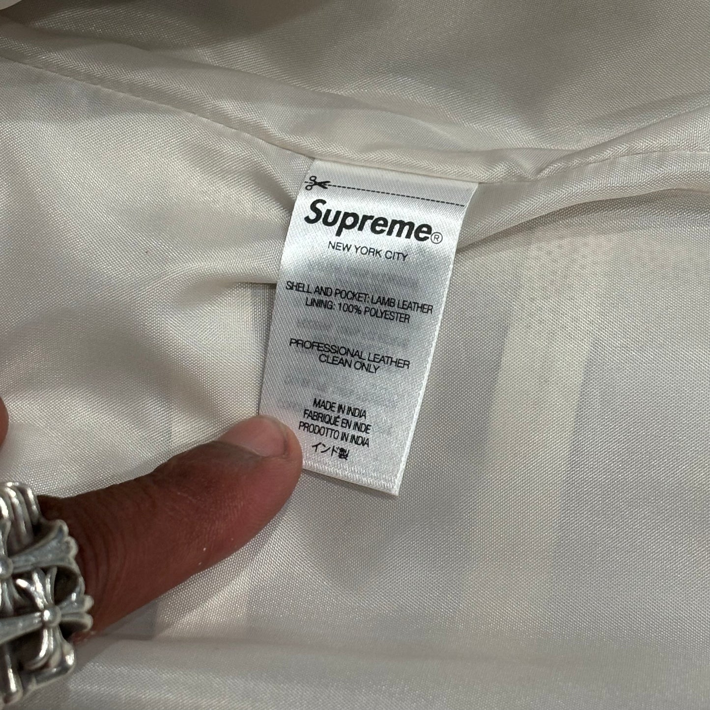 Supreme Patchwork Leather Cargo Vest